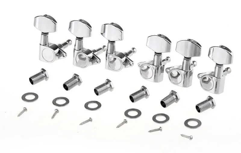 Partsland J101 Sada Ladiacich Mechanik Pre Elektrickú Gitaru 3L+3R Chrome