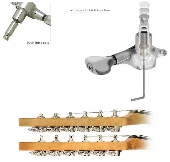 Gotoh SG381-07 HAP Ladiaca Mechanika pre Gitaru Pravá Strana Zlatá Gotoh SG381-07 HAP Ladiaca Mechanika pre Gitaru Pravá Strana Zlatá