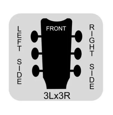 Gotoh SD90-SL MG – Uzamykateľné Vintage G-style mechaniky 3L+3R, Nikel