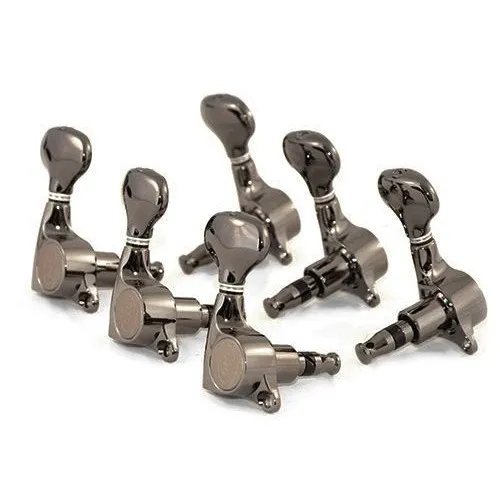 Gotoh SGL510-L5 – Prémiová sada ladiacich mechaník 3L+3R, Cosmo Black