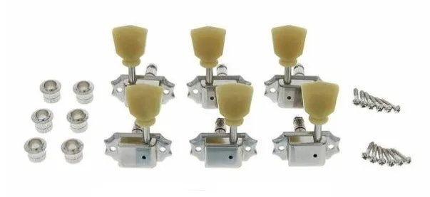 Gotoh SD90-SL MG – Uzamykateľné Vintage G-style mechaniky 3L+3R, Nikel