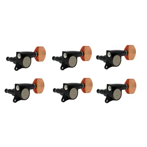 Gotoh SGS510Z-P8 – Exkluzívna sada ladiacich mechaník 6L, Čierna