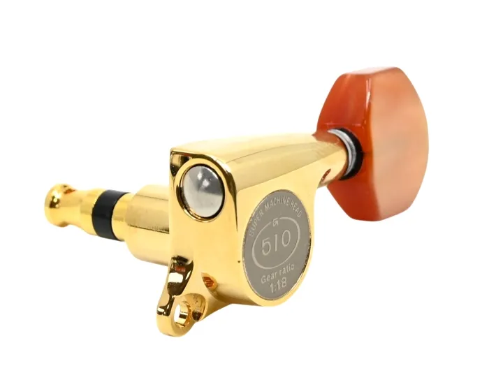 Gotoh SGS510Z-P8 – Exclusive Guitar Tuners Set 6L, Gold