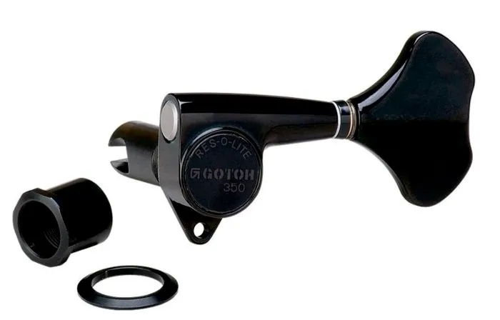 Gotoh GB350 Ladiaca Mechanika Pre Basgitaru Ľavá Strana Čierna
