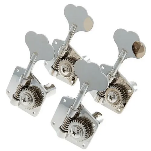 Gotoh GB640 – Ultraľahké basgitarové mechaniky 4L (Res-O-Lite), Nikel
