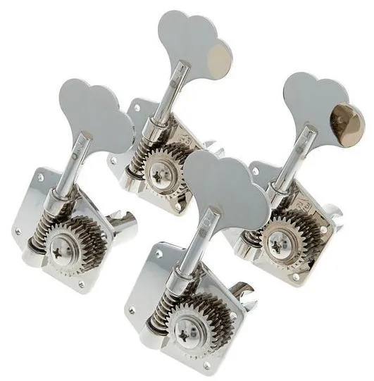 Gotoh GB640 – Ultraľahké basgitarové mechaniky 4L (Res-O-Lite), Nikel