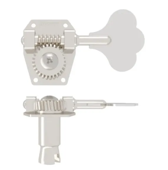 Hipshot HB1 Ladiaca Mechanika pre Basgitaru Ľavá strana- Nickel