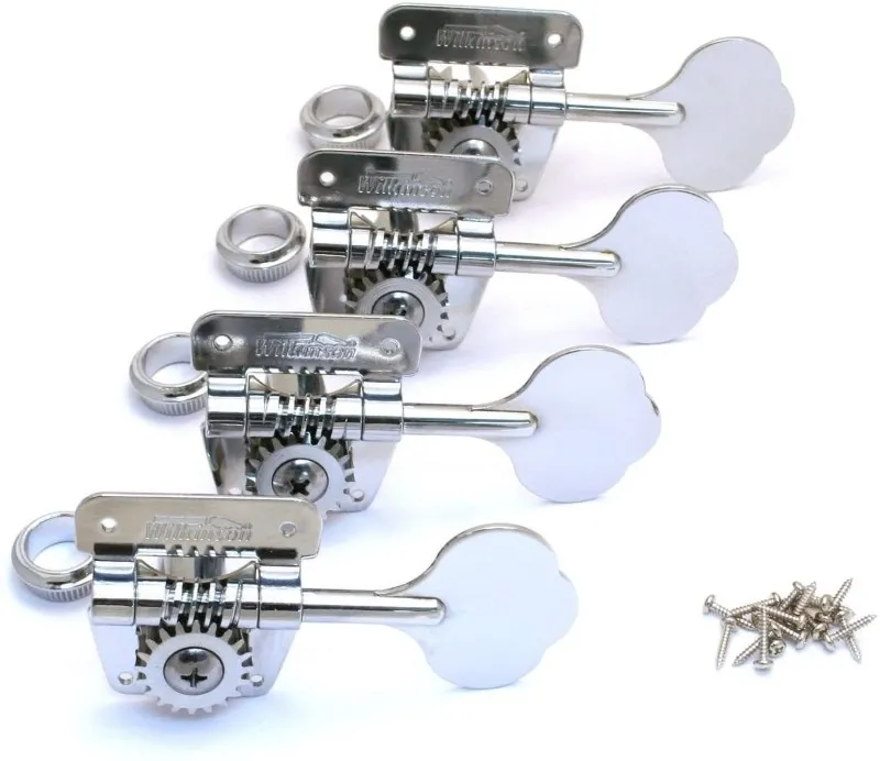 Wilkinson WJBL200 Sada Ladiacích Mechaník pre Basgitaru Chrome Jazz Precision Bass