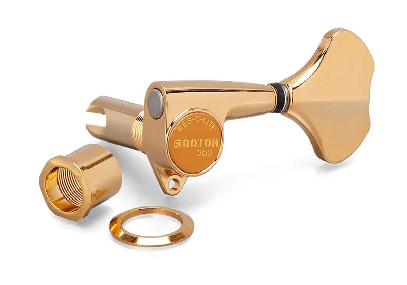 Gotoh GB350 Ladiaca Mechanika Pre Basgitaru Ľavá Strana Zlatá