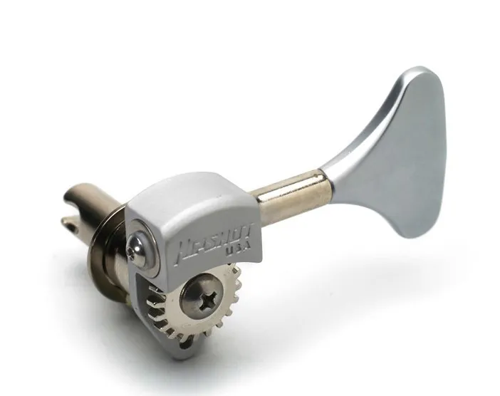 Hipshot USA Ultralite 3/8 Ladiaca mechanika pre Basgitaru Y- kľúč / Ľavá strana / Chrom-Saten