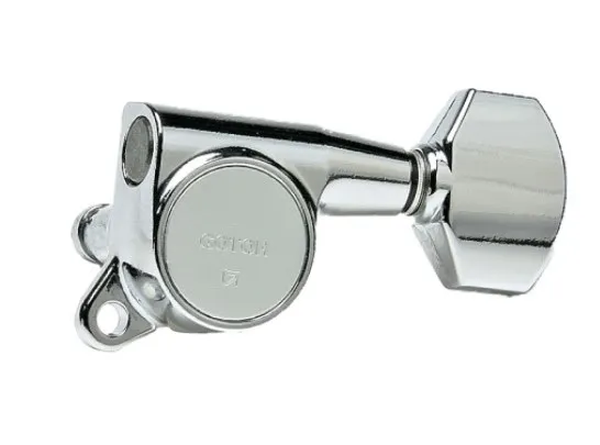 Gotoh SG381-07 MG Uzamykacia Ladiaca Mechanika pre Gitaru Ľavá Strana Struny E,A,D Chrom