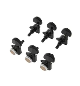 Gotoh SG301-20 MG-T Sada Uzamykateľných Ladiacich Mechanik pre Gitaru 3R+3L Čierna