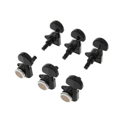Gotoh SG301-20 MG-T Sada Uzamykateľných Ladiacich Mechanik pre Gitaru 3R+3L Čierna
