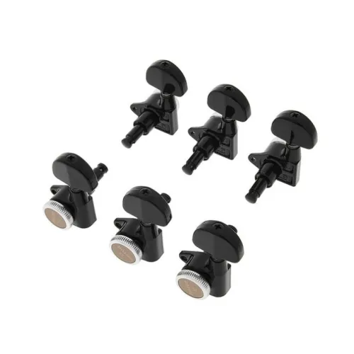 Gotoh SG301-20 MG-T Sada Uzamykateľných Ladiacich Mechanik pre Gitaru 3R+3L Čierna