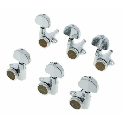Gotoh SG301-20 MG-T Sada Uzamykateľných Ladiacich Mechanik pre Gitaru 3R+3L Chrom