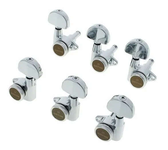 Gotoh SG301-20 MG-T Sada Uzamykateľných Ladiacich Mechanik pre Gitaru 3R+3L Chrom