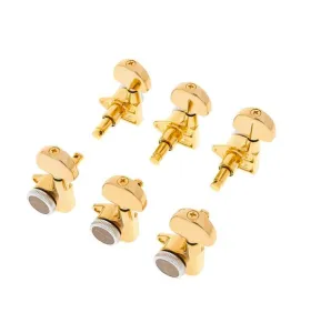 Gotoh SG301-20 MG-T Sada Uzamykateľných Ladiacich Mechanik pre Gitaru 3R+3L Zlatá