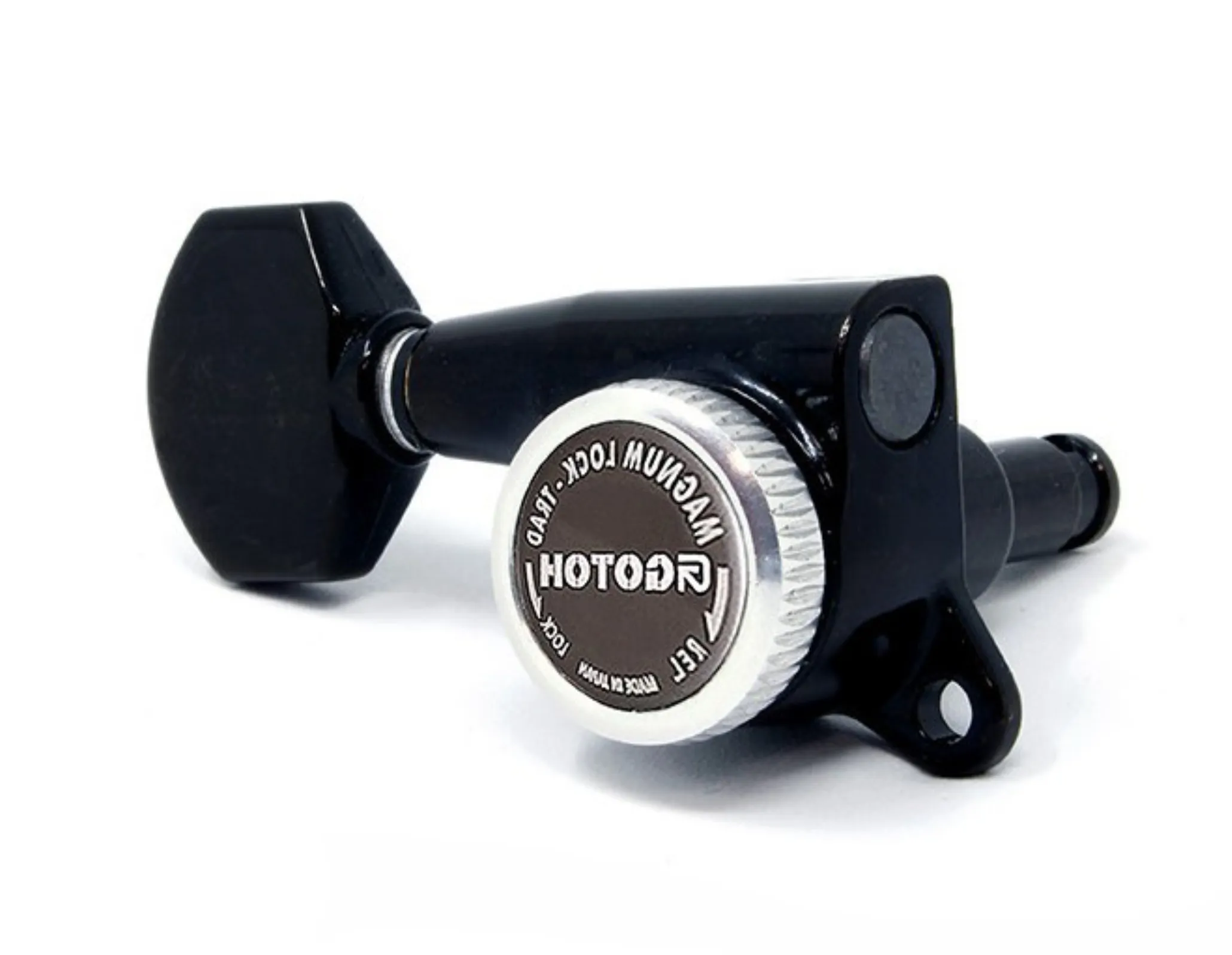 Gotoh SG381-07 MG-T Uzamykacia Ladiaca Mechanika pre Gitaru Pravá Strana 21,5mm Čierna