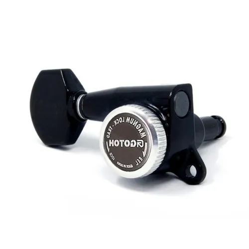Gotoh SG381-07 MG-T Uzamykacia Ladiaca Mechanika pre Gitaru Pravá Strana 21,5mm Čierna