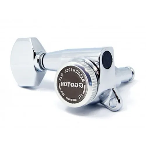Gotoh SG381-07 MG-T Uzamykacia Ladiaca Mechanika pre Gitaru Pravá Strana 18,5mm Chrom