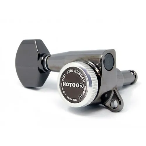 Gotoh SG381-07 MG-T Uzamykacia Ladiaca Mechanika pre Gitaru Pravá Strana 21,5mm Cosmo-black