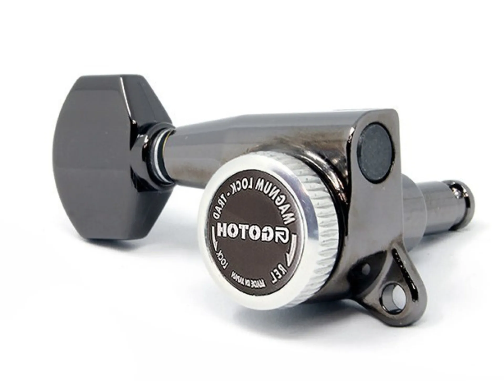 Gotoh SG381-07 MG-T Uzamykacia Ladiaca Mechanika pre Gitaru Pravá Strana 21,5mm Cosmo-black