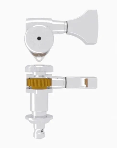Hipshot 6GL0C-21 Uzamykacia Mechanika pre Gitaru- Ľavá strana –Chrom Hipshot 6GL0C-21 Uzamykacia Mechanika pre Gitaru- Ľavá strana –Chrom