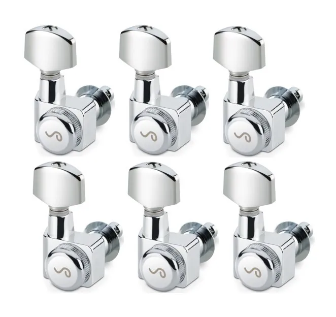 Schaller Original F-Series Sada 6L Uzamykacích Mechaník Pre Elektrickú Gitaru Fender Chrom