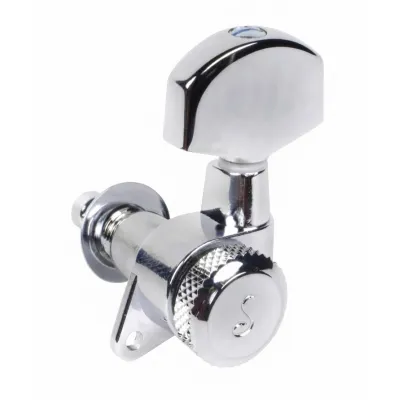 Schaller M6-135 Uzamykacia Ladiaca Mechanika Pre Gitaru Pravá Strana Chrom Old Type