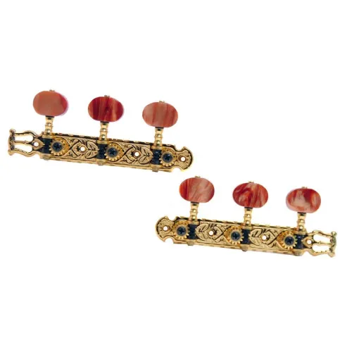 Gotoh 35P1600 Sada Ladiacich Mechanik Pre Klasickú Gitaru 3R + 3L Zlatá 