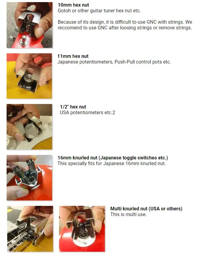 Hosco H-GNC – Profesionálny multifunkčný kľúč na gitary, 5 v 1