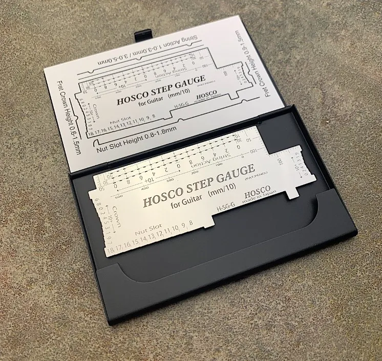 Hosco H-SG-G – Profesionálne stupňovité meradlo pre gitary, 0,1 mm