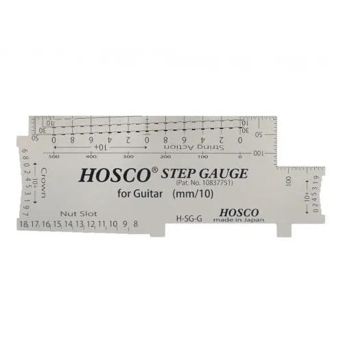 Hosco H-SG-G – Profesionálne stupňovité meradlo pre gitary, 0,1 mm