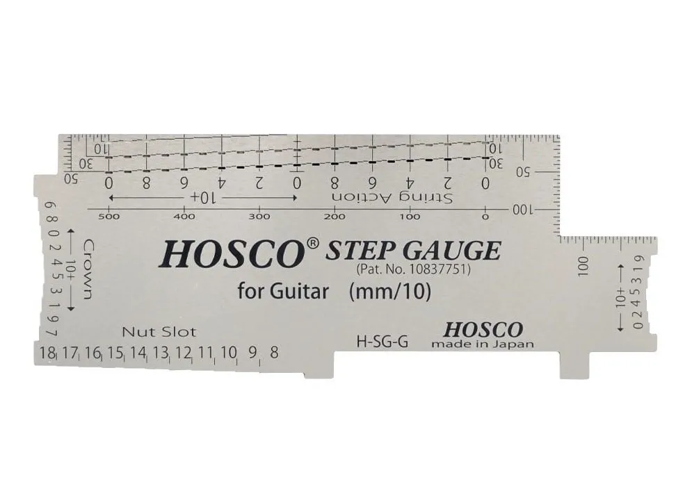 Hosco H-SG-G – Profesionálne stupňovité meradlo pre gitary, 0,1 mm