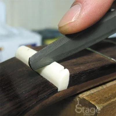 Hosco TL-NF3B – Sada obojstranných pilníkov na nultý pražec basgitary (3 ks)