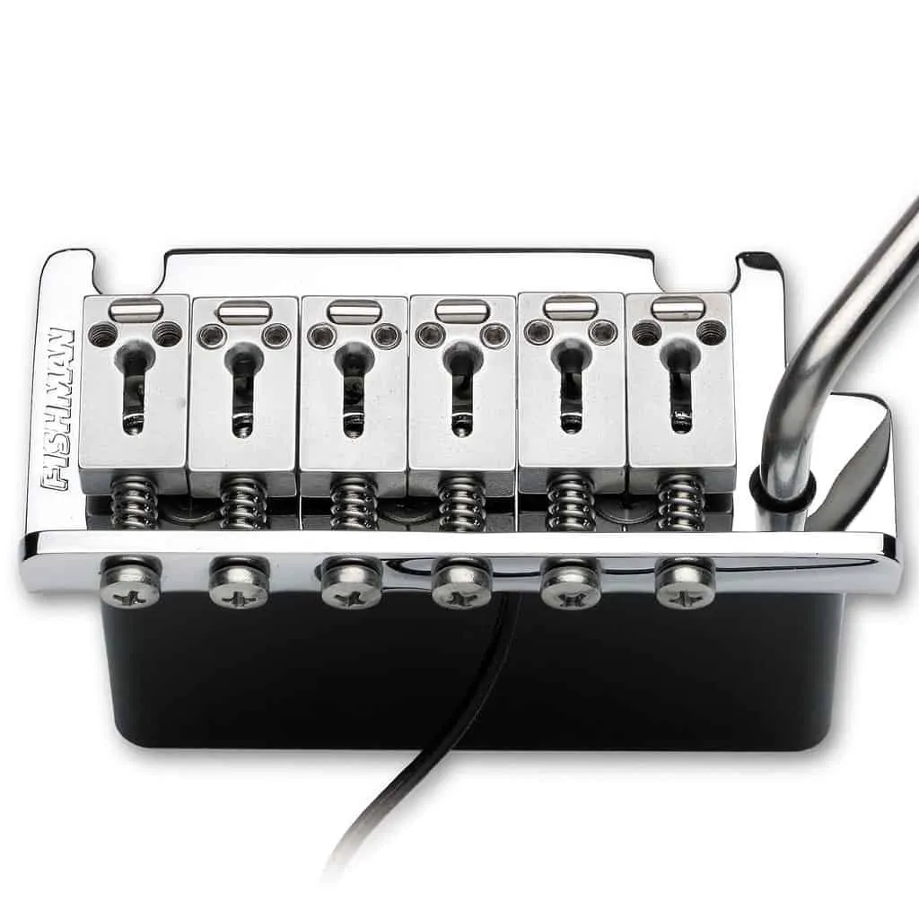 Fishman Powerbridge TSV-101 – Kobylkové Piezo Tremolo Strat, Chróm