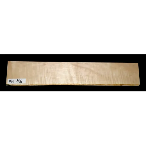 Javor Fladrový FM806 Drevo na Gitarový Krk 760 x 140/125 x 30 mm