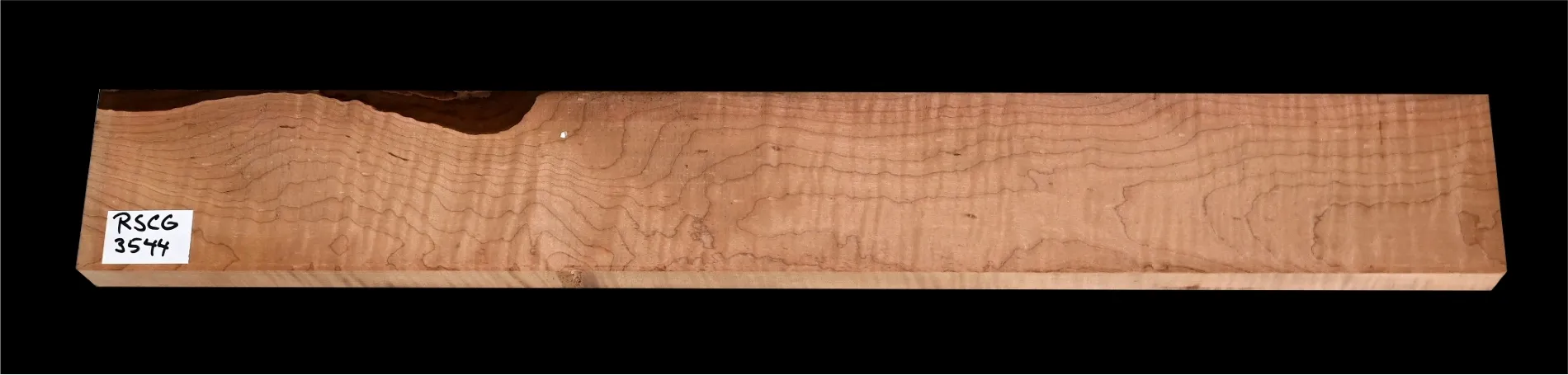 Roasted Curly Maple RSCG 3544 – Guitar Neck Blank,  765 x 105 x 37 mm