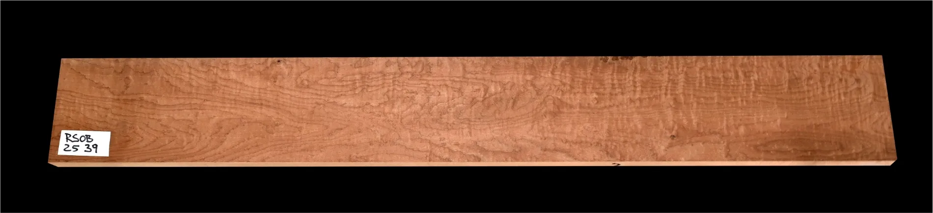 Pečený Očkový Javor RSOB 2539 – Krk na Basgitaru, 890 x 120 x 25 mm