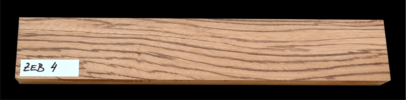 Zebrano drevo na výrobu tela alebo krku ZEB 4 - 670 x 115 x 50 mm