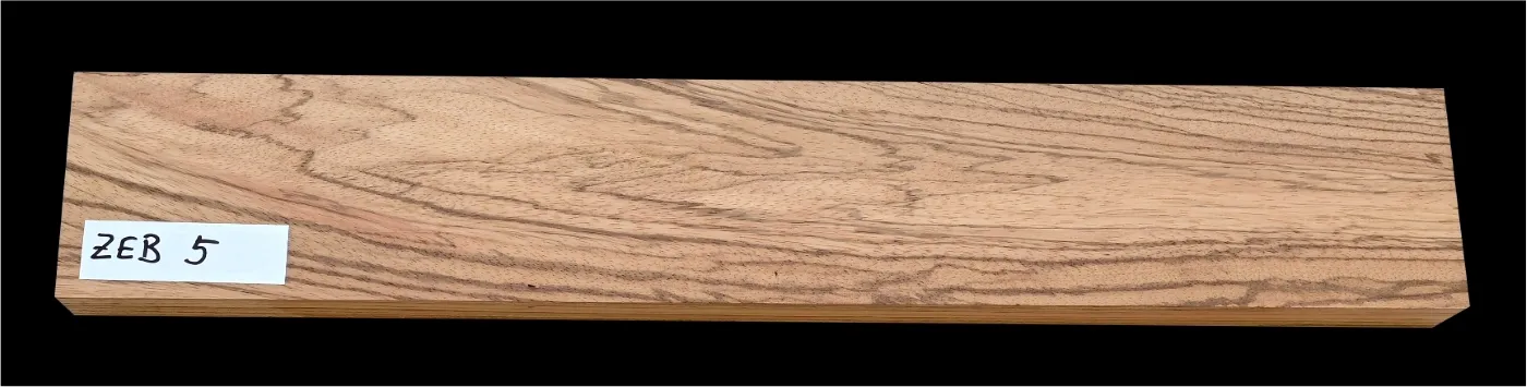 Zebrano drevo na výrobu tela alebo krku ZEB 5 - 720 x 120 x 50 mm
