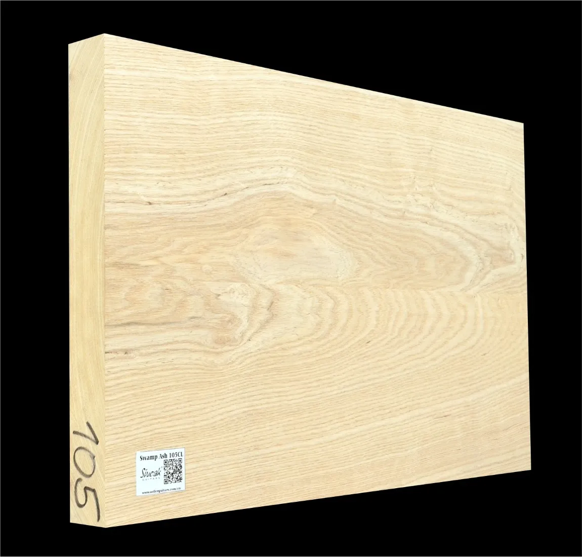 Bahenný Jaseň- Drevo na telo elektrickej gitary / basgitary SWE 105 CL -590 x 390 x 46mm, 4,9kg