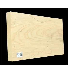 Bahenný Jaseň Drevo Na Gitaru SWE 11K - 595 x 325 x 46 mm, 3,8kg