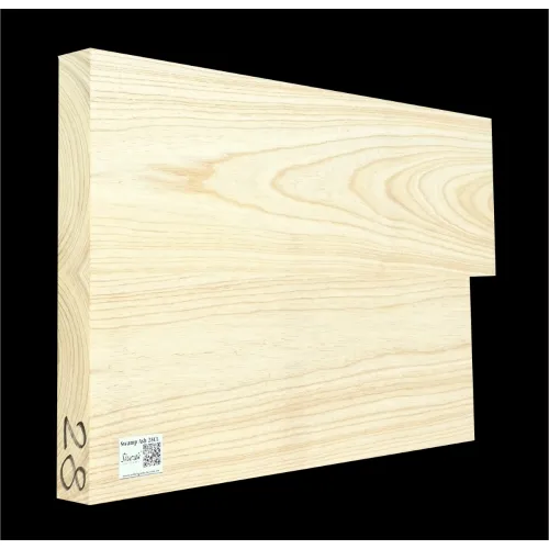Bahenný Jaseň- Drevo na telo elektrickej gitary / basgitary SWE 28 CL -600/555 x 385 x 46 mm, 5,8kg