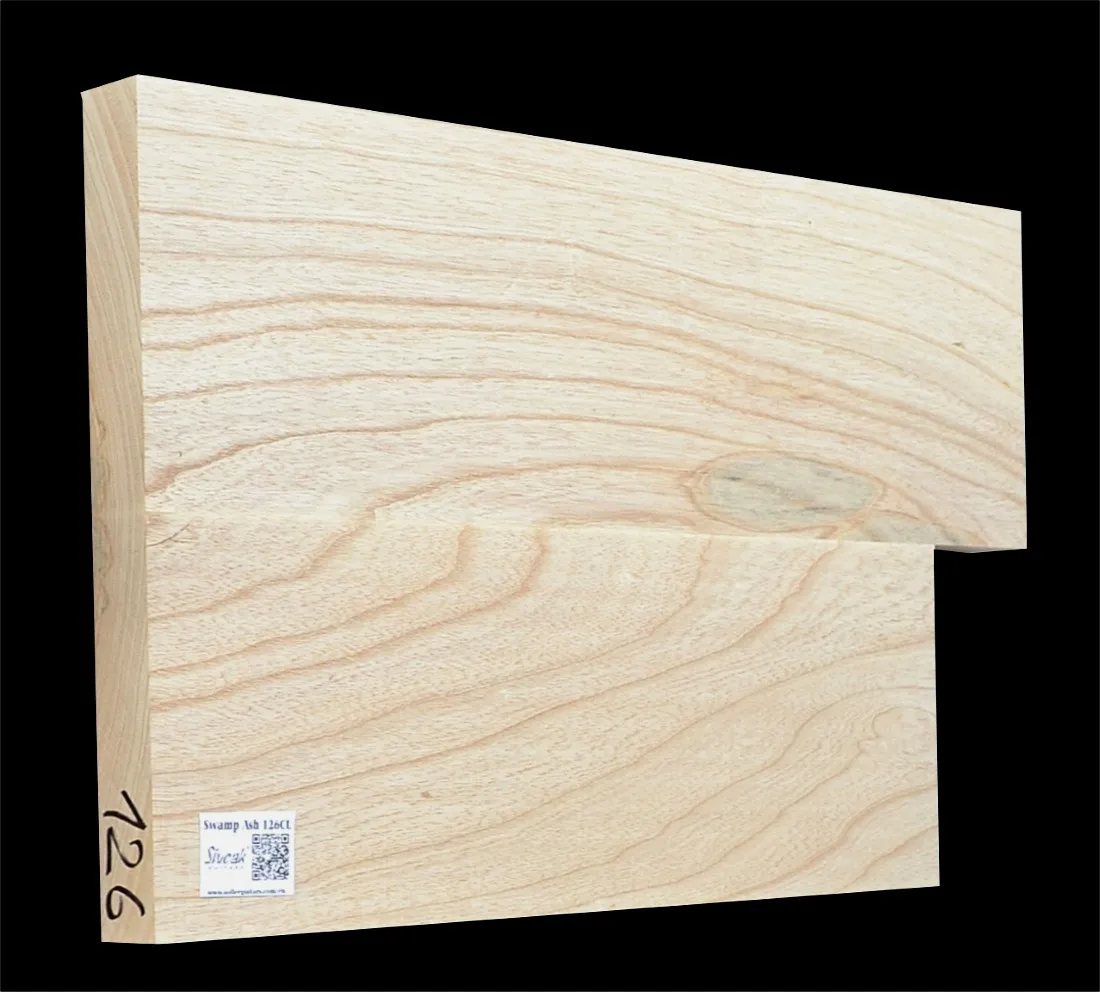 Bahenný Jaseň Gitarové Drevo SWE 126CL 565/490 x 355 x 3,9 mm