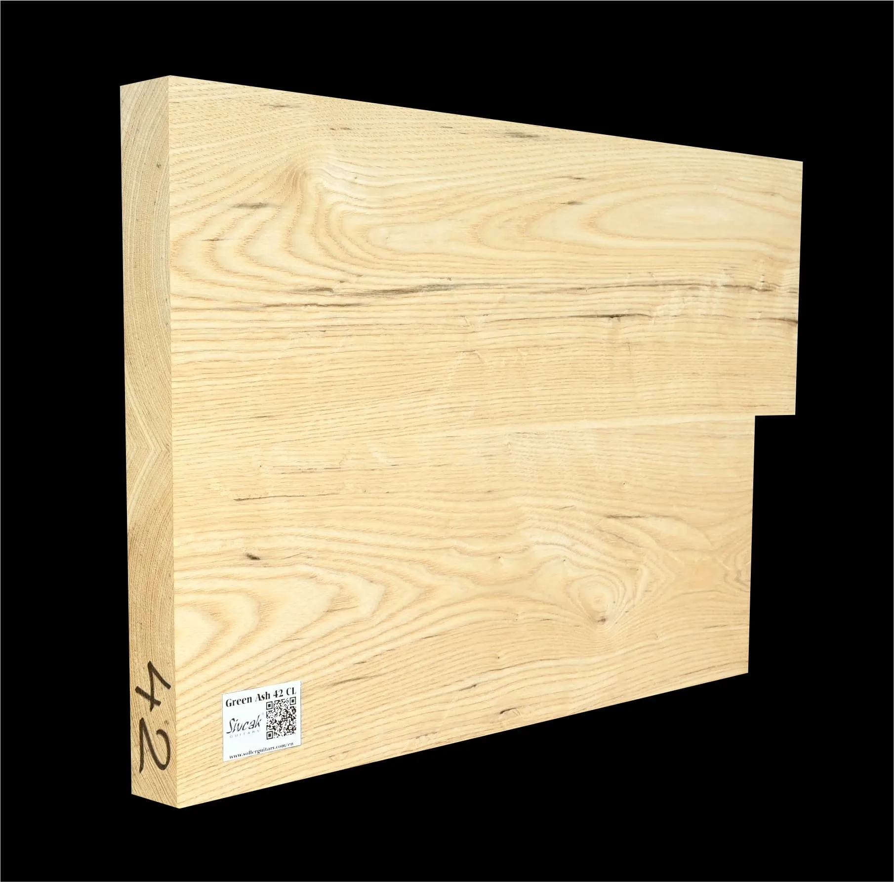 Jaseň Americký– Drevo na telo gitary AG 42 CL - 495 x 345 x 42 mm