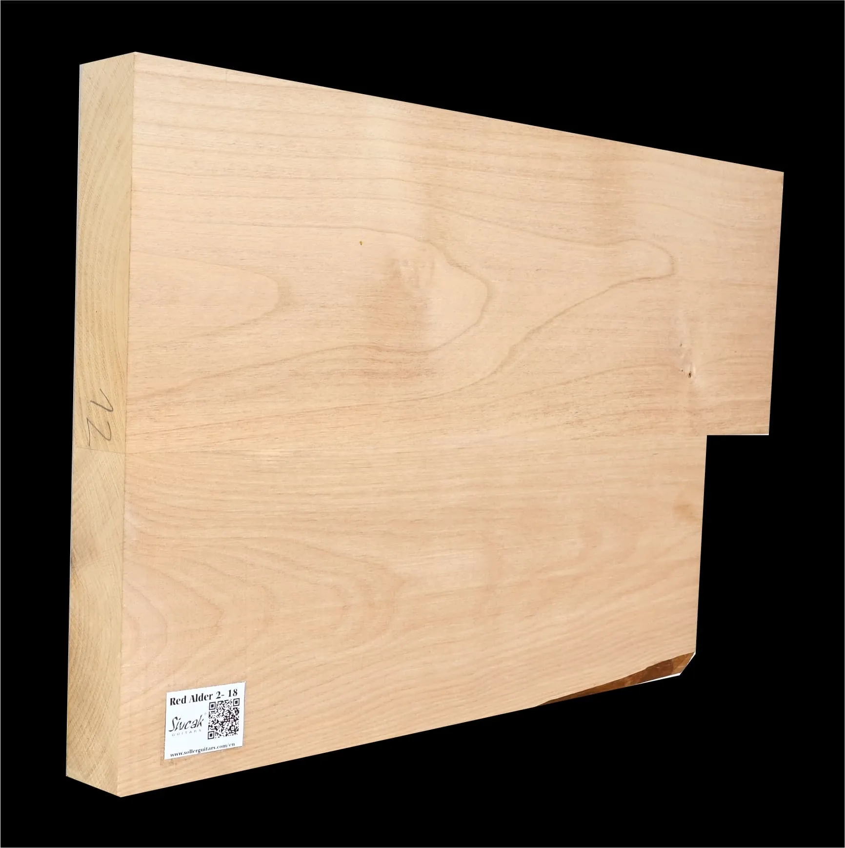 Jelša Americká Gitarové drevo ARA 18 - 540/465 x 353 x 46 mm Jelša Americká Gitarové drevo ARA 18 - 540/465 x 353 x 46 mm