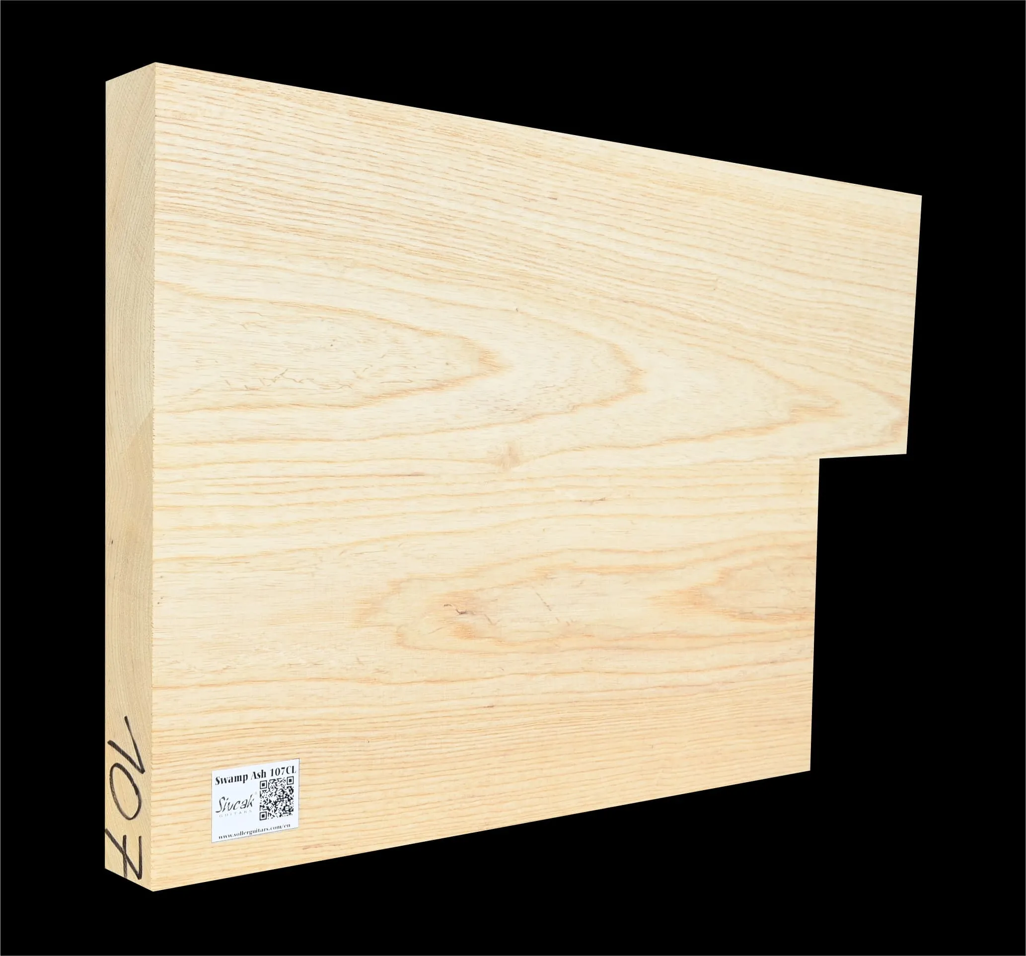 Bahenný Jaseň Gitarové Drevo SWE 107 CL - 550/465 x 365 x 46 mm