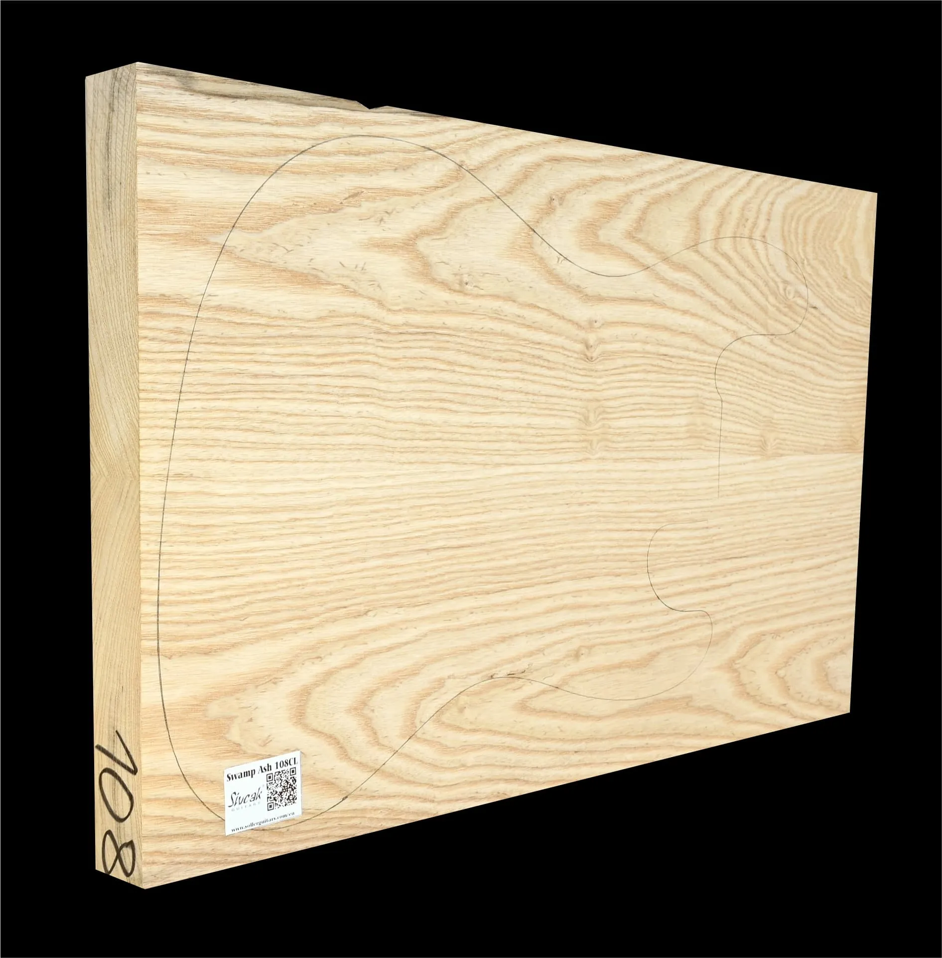 Bahenný Jaseň Gitarové Drevo SWE 108 CL - 615 x 380 x 43 mm