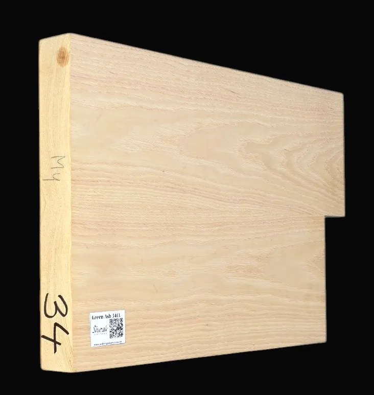 Jaseň Americký– Drevo na telo gitary AG 34 CL -495/445 x 330 x 46 mm